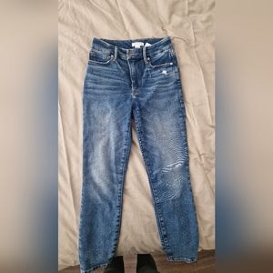 Good American Good Waist Crop Jeans size 24/00